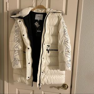 Vibrate Korea White Puffer Jacket